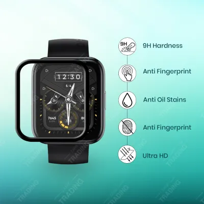 Realme Watch 2 Pro Screen Protector PMMA Plastic Full Coverage HD Clear Ultra Thin Scratch Resistant Fingerprint Resistant